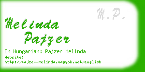 melinda pajzer business card